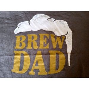 Gildin "Brew Dad" Beer Fan Men's 3XL Gray Crew Neck Short Sleeve T-Shirt